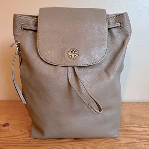 Tory Burch French gray backpack